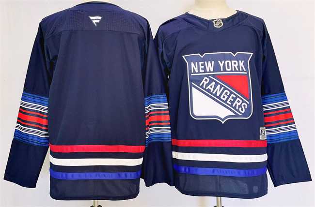 Mens New York Rangers Blank Navy 2024-25 Stitched Jersey->new york rangers->NHL Jersey